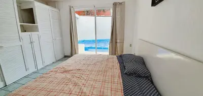 Cama o camas de una habitación en FABULOSA CASA Centro Cuernavaca Alberca Privada Climatizada