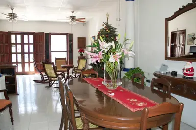 Zona de estar de Hotel Casa Blanca