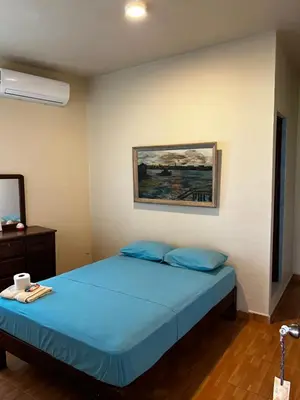 Cama o camas de una habitación en Casa Yeé Lo Beé San Agustinillo