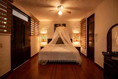 Cama o camas de una habitación en Hotel boutique Teocalli