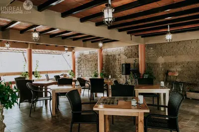 Zona de estar de Hotel boutique Teocalli