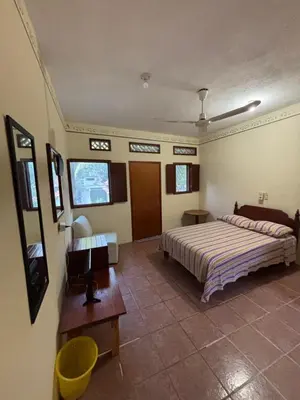 Cama o camas de una habitación en Hotel Posada Playa Manzanillo