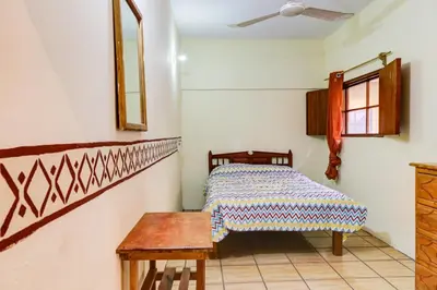 Cama o camas de una habitación en Hotel Posada Playa Manzanillo