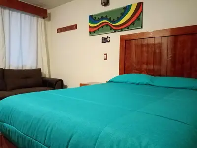 Cama o camas de una habitación en Hotel Tlatoani