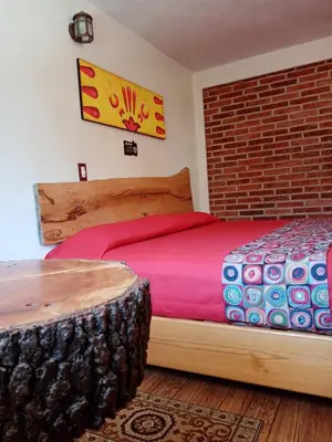 Cama o camas de una habitación en Hotel Tlatoani