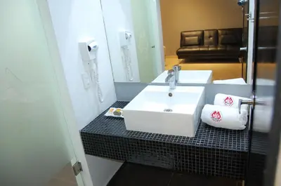 Cama o camas de una habitación en Hotel Dulce Boca