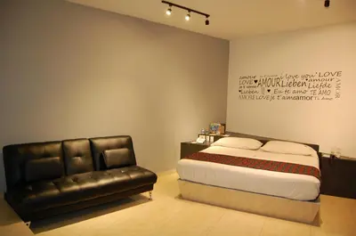 Cama o camas de una habitación en Hotel Dulce Boca