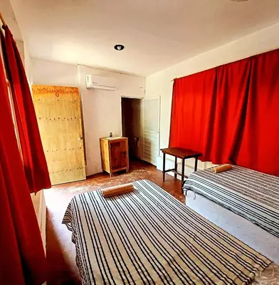 Cama o camas de una habitación en Cabañas jaysur