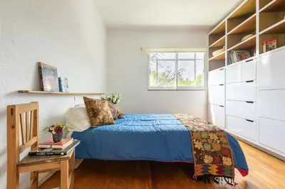 Cama o camas de una habitación en Loft Contemporaneo a 50m de la Plaza Principal de Coyoacán
