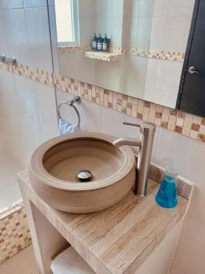 Un baño de Alberca privada, vista al mar, frente playa foro boca