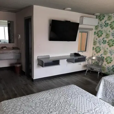 Cama o camas de una habitación en Hotel Kyrios Veracruz