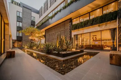 Jardín al aire libre en Grand Fiesta Americana Oaxaca