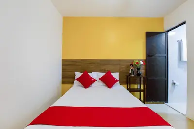 Cama o camas de una habitación en Hotel Villa Hermosa