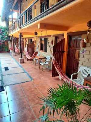 Un balcón o terraza de HOTELITO SWISS OASIS, Playa Zicatela - Adults Only - Kitchen - Cocina