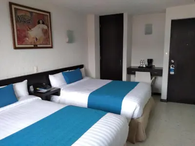 Cama o camas de una habitación en Hotel Ros Gaud