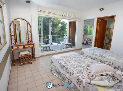 Cama o camas de una habitación en Quinta Celeste