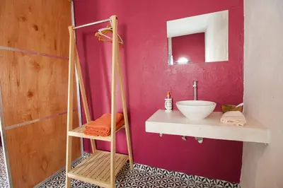 Un baño de Hermosa Suite Privada en Casa Holística