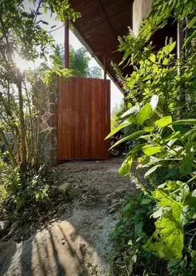 Jardín al aire libre en Santuario Ave Fénix-Cabañas