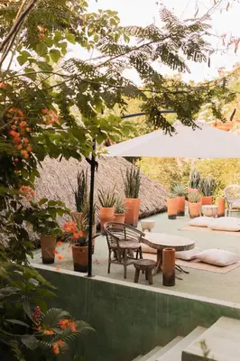Jardín al aire libre en Monte Uzulu