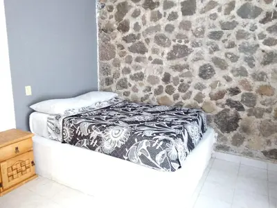 Cama o camas de una habitación en Hotel Juarez