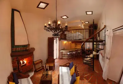 Zona de estar de Posada Los Alcatraces