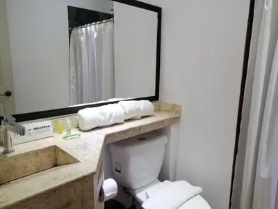 Un baño de HOTEL LOS PORTALES CHIGNAHUAPAN