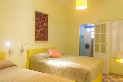 Cama o camas de una habitación en Casa de Don Pablo Hostel