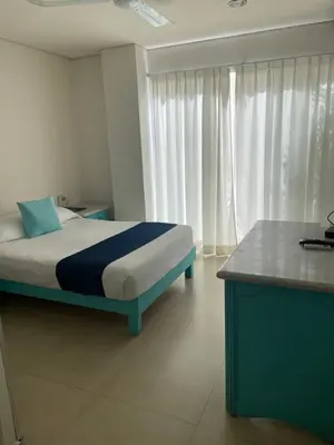Cama o camas de una habitación en Luna Creciente