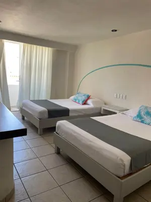 Cama o camas de una habitación en Luna Creciente