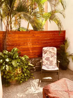 Jardín al aire libre en Luna Creciente