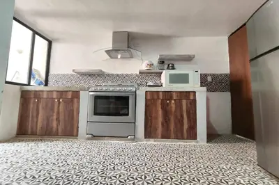 Una cocina o zona de cocina en Hotel de Guadalupe