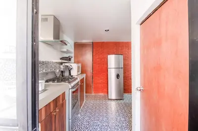 Una cocina o zona de cocina en Hotel de Guadalupe