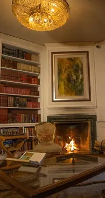 Biblioteca en el bed & breakfast