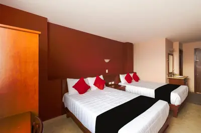 Cama o camas de una habitación en Hotel San Pablo