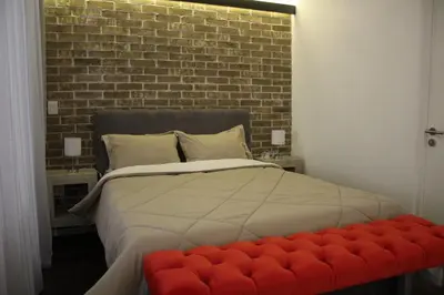 Cama o camas de una habitación en Small cozy apartment in the historic center