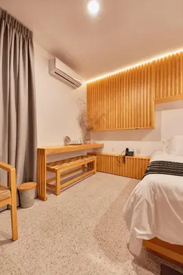 Cama o camas de una habitación en Hotel Boutique Casa de Arte