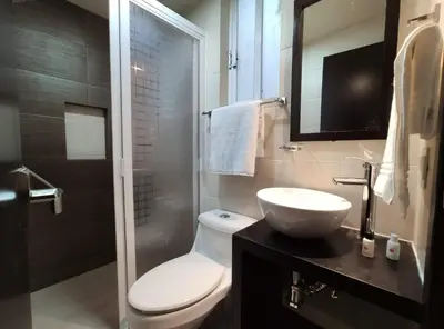 Un baño de Hotel La Estancia Zacatlan