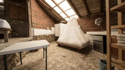 Cama o camas de una habitación en Casa de las Olas