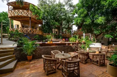 Jardín al aire libre en Carpe Diem Casitas & Villas Mazunte