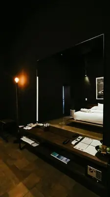 Cama o camas de una habitación en Hotel Sin Nombre