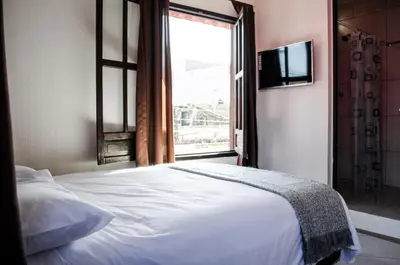 Cama o camas de una habitación en Estacion Alameda