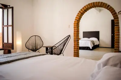 Cama o camas de una habitación en Estacion Alameda
