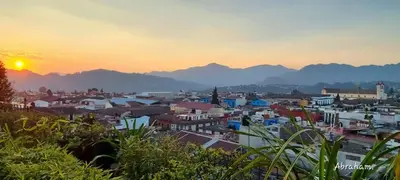 Paisaje cerca de este albergue