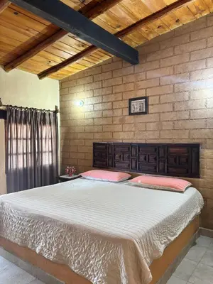 Cama o camas de una habitación en Hotel SPA Campestre Los Adobes