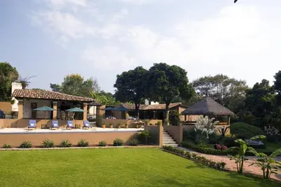 Jardín al aire libre en Hotel Boutique Casa de Campo Malinalco