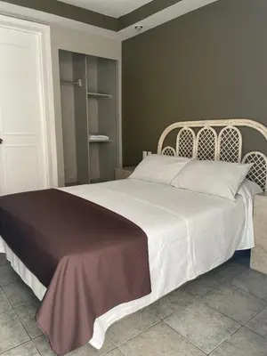 Cama o camas de una habitación en Hotel Rias