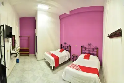 Cama o camas de una habitación en OYO Casa Vieja,Ciudad Serdán,Museo La Magnolia