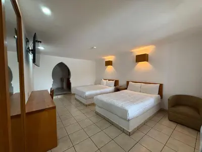 Cama o camas de una habitación en Aldea del Bazar
