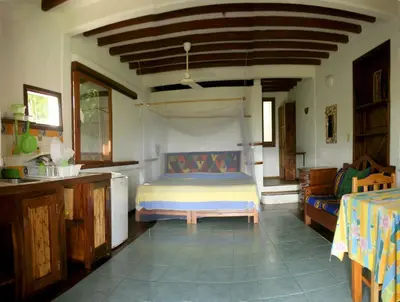 Cama o camas de una habitación en Villa Escondida