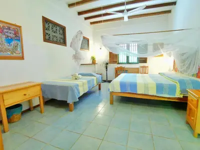 Cama o camas de una habitación en Villa Escondida